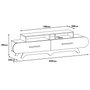 Hanah Home Soporte para TV Flora - Nogal, Blanco